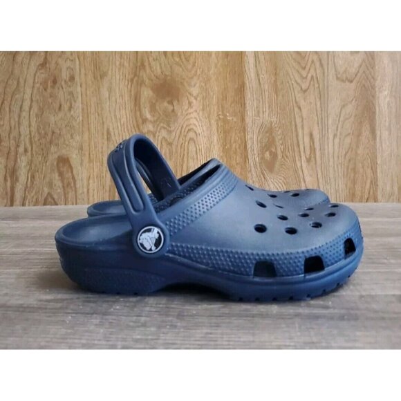 CROCS Other - Crocs Classic Clogs Shoes Youth Size C13 Navy Blue